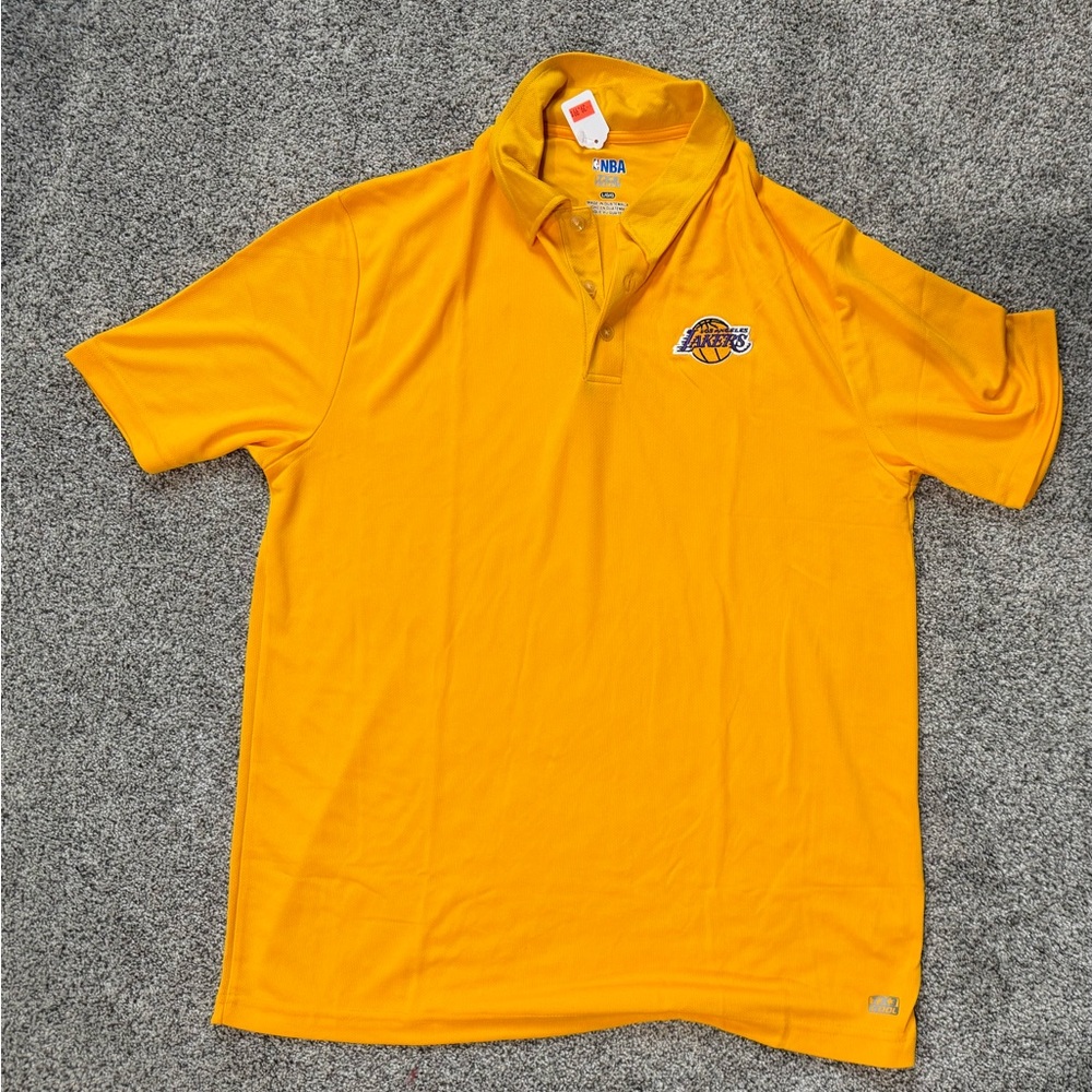 NBA Los Angeles Lakers Gold Polo Shirt